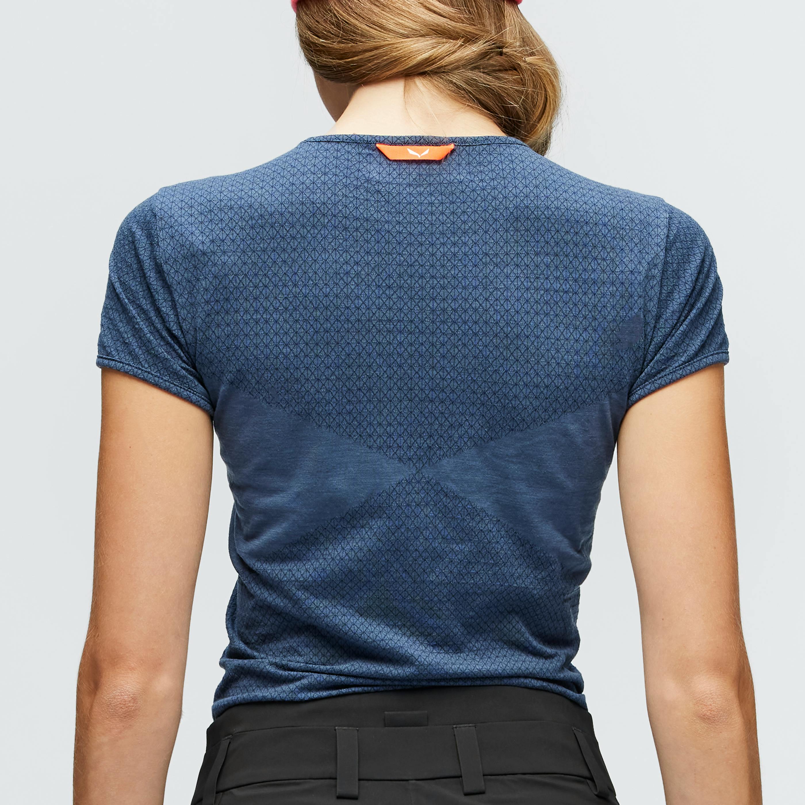 Zebru Reaktionsfähiges T-Shirt mit kurzen Ärmeln für Frauen