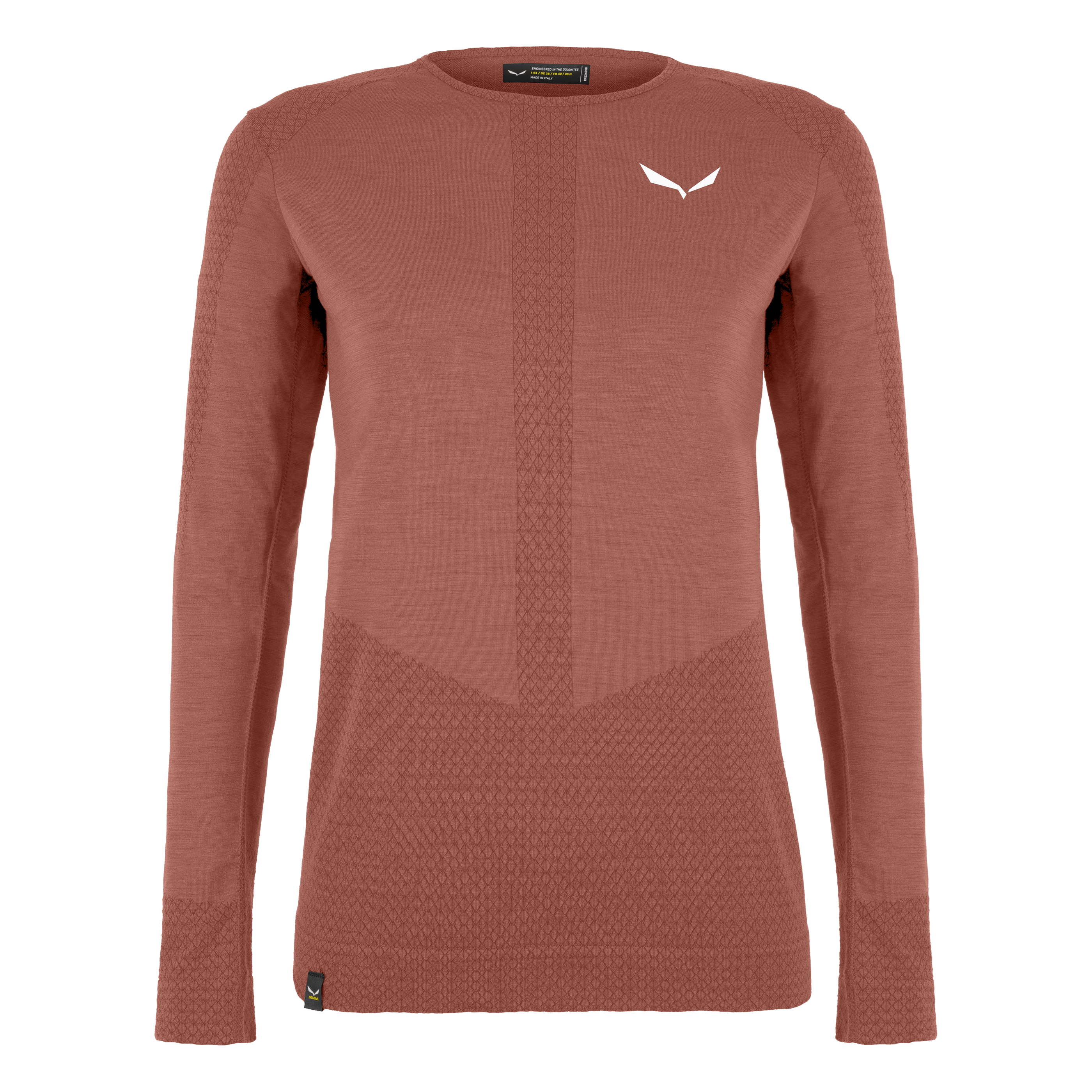 Zebru Reaktiver Langarm-Basisshirt für Frauen