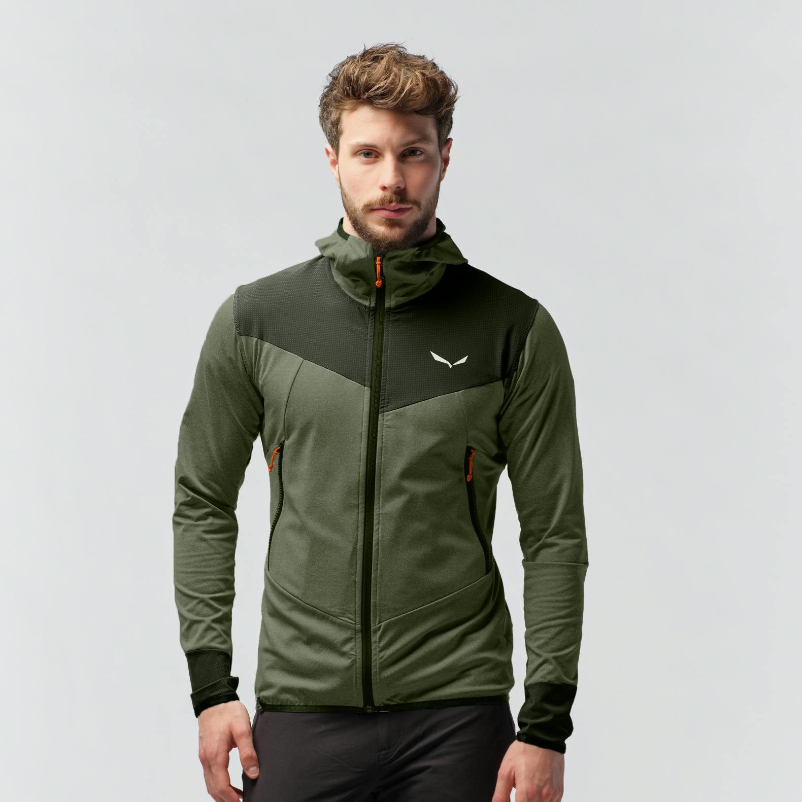 Agner Hybrid Polarlite Durastretch Herren Kapuzenjacke